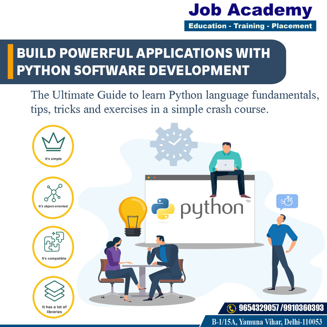 JobAcademyYV's tweet image. Do you want to build powerful applications?
Do you want to learn Python?
For More Information Call Now: 9654329057 / 9910360393
or visit …educational-institution.business.site

#python #pythonlanguage #pythonfullcourse #pythoncourse #learnpython #learnpythonprogramming #pythononlinecourse #AI