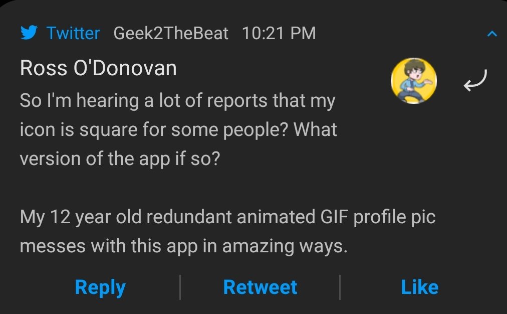 Geek2TheBeat's tweet photo. @RubberNinja Latest version available for Android. At least its not gray anymore.
1st pic is notification https://t.co/uBSZQcYSf5