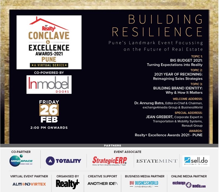 RPRealtyPlus's tweet photo. Don’t forget to #RSVP for #Pune’s landmark #real_estate #event! The #virtual edition is on #26th_February.
🖱️to #Register: https://t.co/izzvz2bYVc
#RPPuneVirtual #PuneRealty #RealEstate #Builders #Developers #Architect #PropertyConsultant #NominateNow #InMobelDoors https://t.co/gn1emOa2Fg