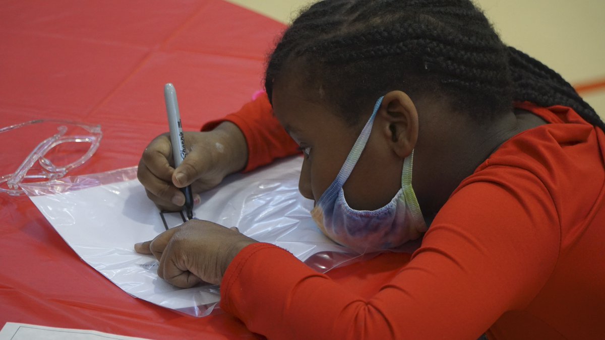 ClarkCountyPark's tweet image. Participants of the School Daze program at the Whitney Recreation Center learned about local black leaders, and listened to positive encouragement by special guest speaker N. Bryan Massey founder and CEO of Teaching the Hood Uplifting Goals (T.H.U.G.)