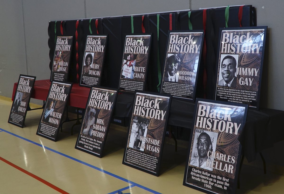 ClarkCountyPark's tweet image. Participants of the School Daze program at the Whitney Recreation Center learned about local black leaders, and listened to positive encouragement by special guest speaker N. Bryan Massey founder and CEO of Teaching the Hood Uplifting Goals (T.H.U.G.)