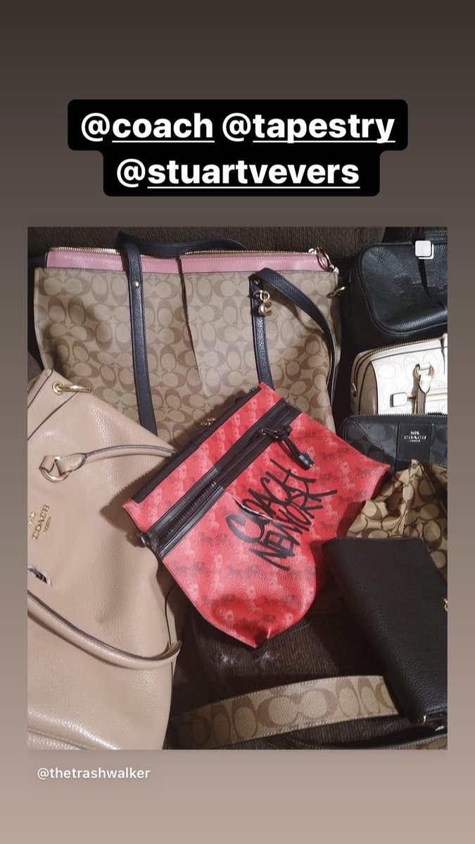 the_trashwalker's tweet photo. @Coach @tavitulle @Coach ordering your employees to slash, with scissors and box cutters, excess but unwanted merchandise is wrong, environmentally and socially. You need to change #donatedontdump #retailmademe https://t.co/dU1jT1bgVj