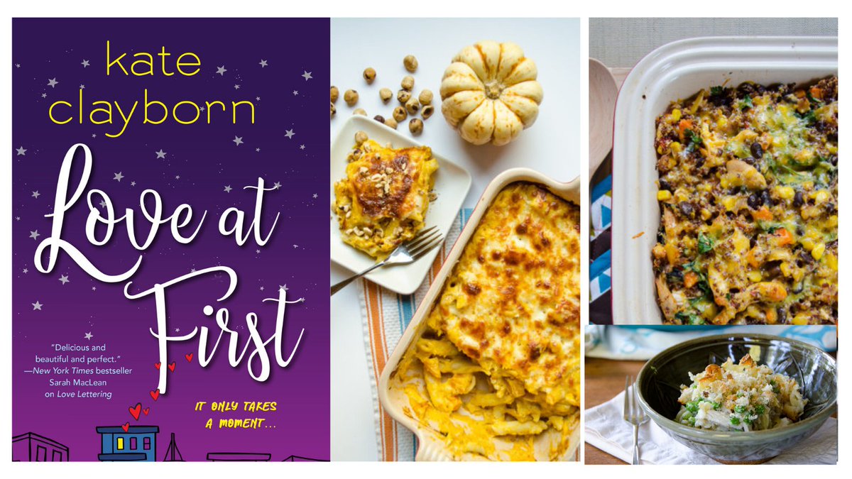michjenkins's tweet image. Are we gonna need to do a virtual potluck with a lot of casseroles for @kateclayborn 's  #LoveAtFirst ? I think yes.

(Food photos mine).
