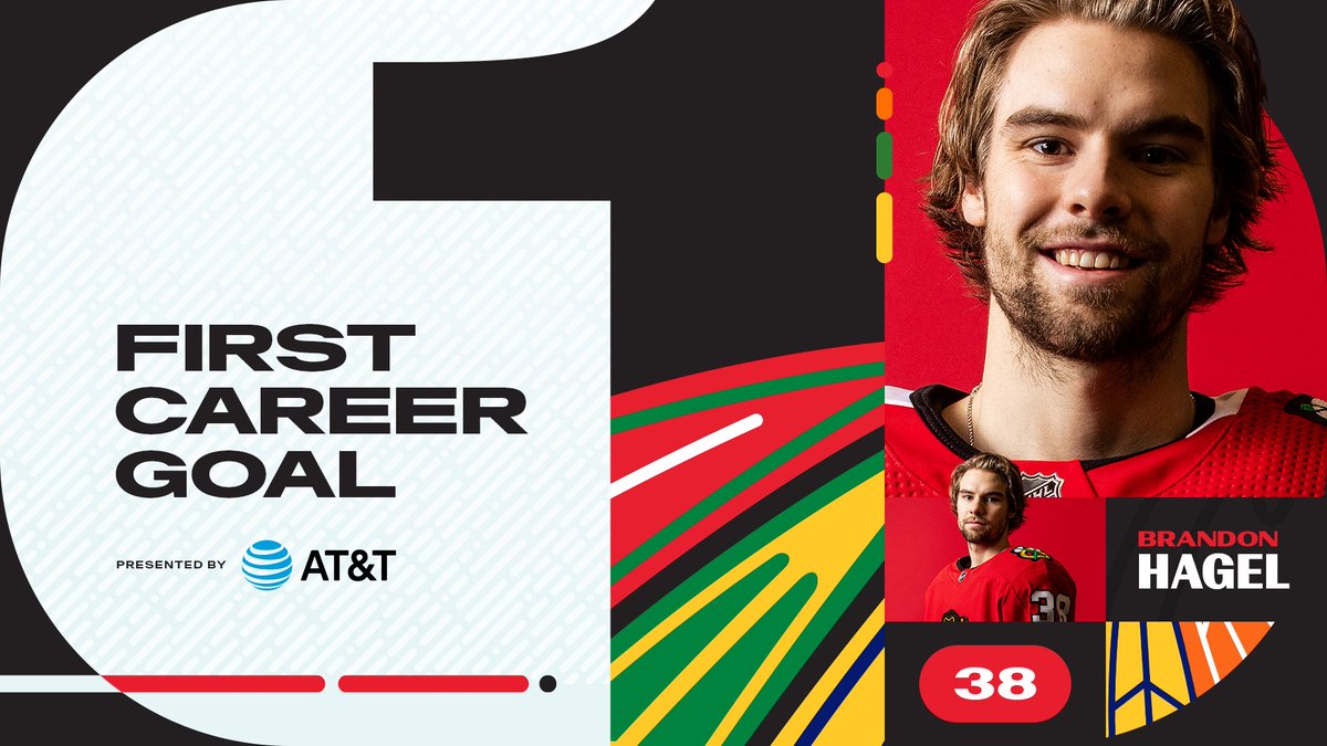 NHLBlackhawks's tweet image. 🚨FIRST NHL GOAL ALERT🚨

Congrats to Brandon Hagel on his first tally in the @NHL! 

@ATT | #MilestoneMoment