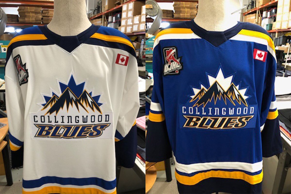 LeafsMaz20's tweet photo. Ok hockey fans, let’s be honest, there isn’t a nicer jersey in the entire @cjhlhockey than our @CwoodBluesJrA so let’s make sure our boys win this competition in convincing fashion... #LeafsForever fans if you could help me out &amp; vote on the link below I’d greatly appreciate it https://t.co/lywY1TuZLI