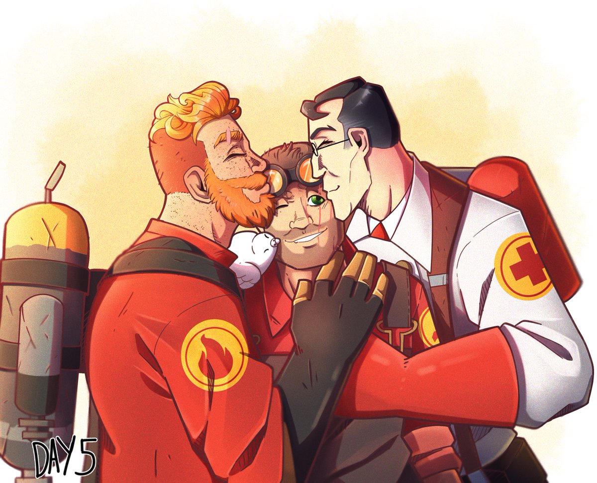 SweetApples20's tweet photo. Day5: Kissing
#TF2 #TeamFortress2 #tf2engineer #tf2medic #tf2pyro #pyrooc #hotscience #30dayschallenge https://t.co/qBBXmlS3YM