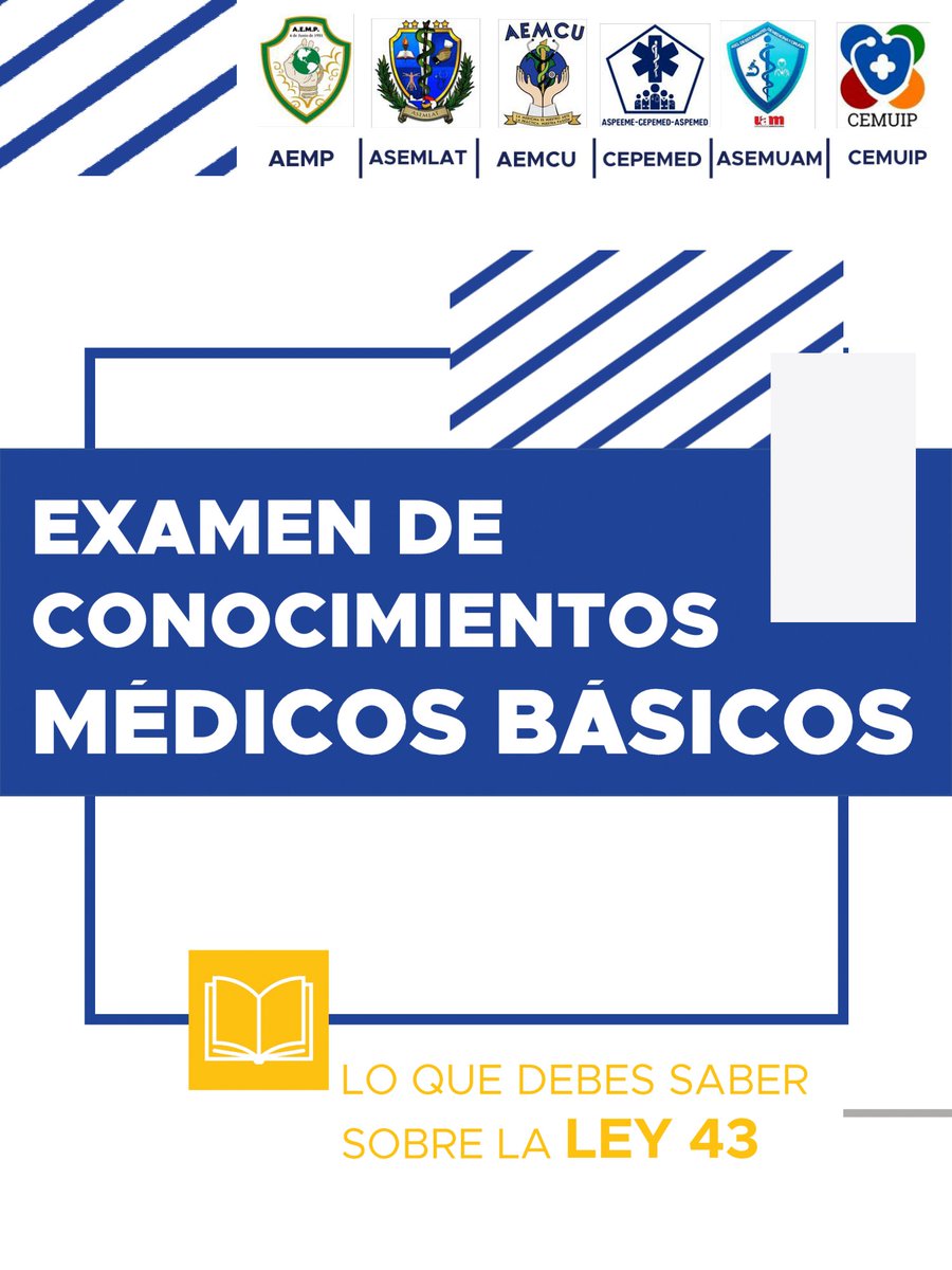 LO QUE DEBES SABER SOBRE LA LEY 43 🩺

En conjunto con todas las asociaciones de estudiantes de medicina de la República de Panamá traemos a ustedes esta cápsula informativa.

Compártelo en tus redes e infórmate de una fuente confiable.
Post en Instagram :
instagram.com/p/CLqAZPyHZAX/…