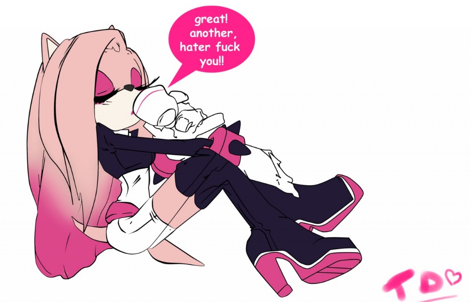 LadyTheHedgehog's tweet image. Great! another, hater fuck you!