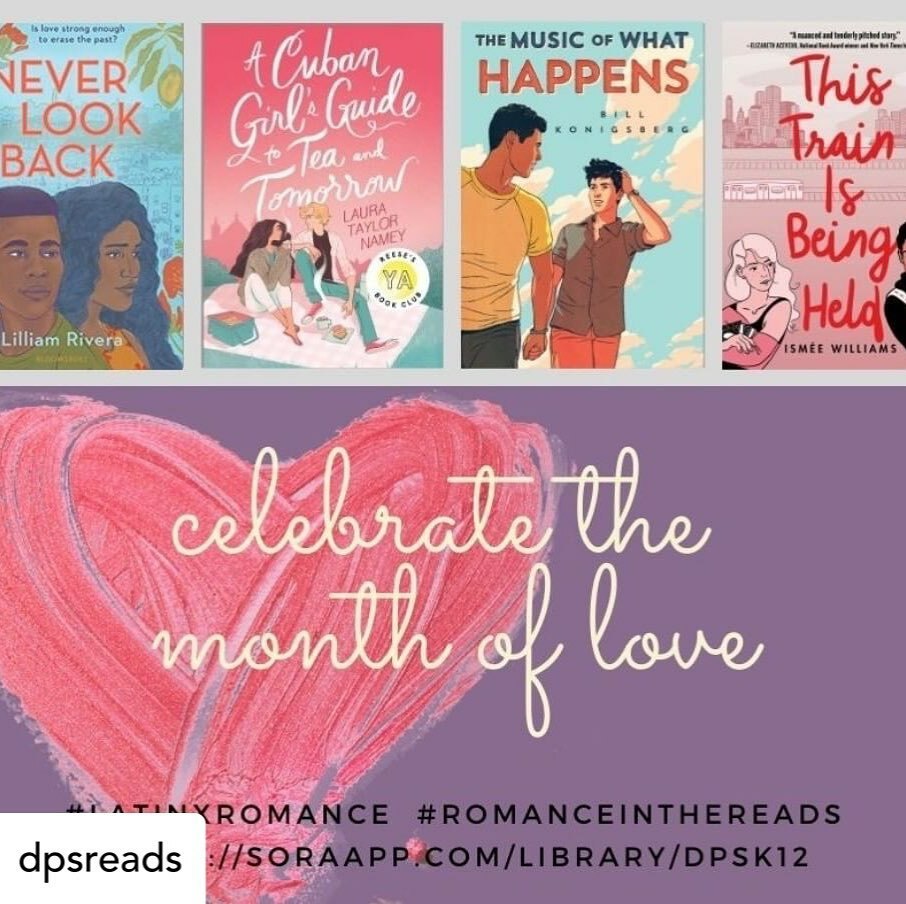 So thrilled to see THIS TRAIN IS BEING HELD alongside these wonderful books! Love is in the air...😄❤️❤️❤️
.
.
 Posted @withregram • @dpsreads Valentine's Day may be over, but February, the month of love is not! Celebrate with these #latinxromance reads. Find them in Sora: …