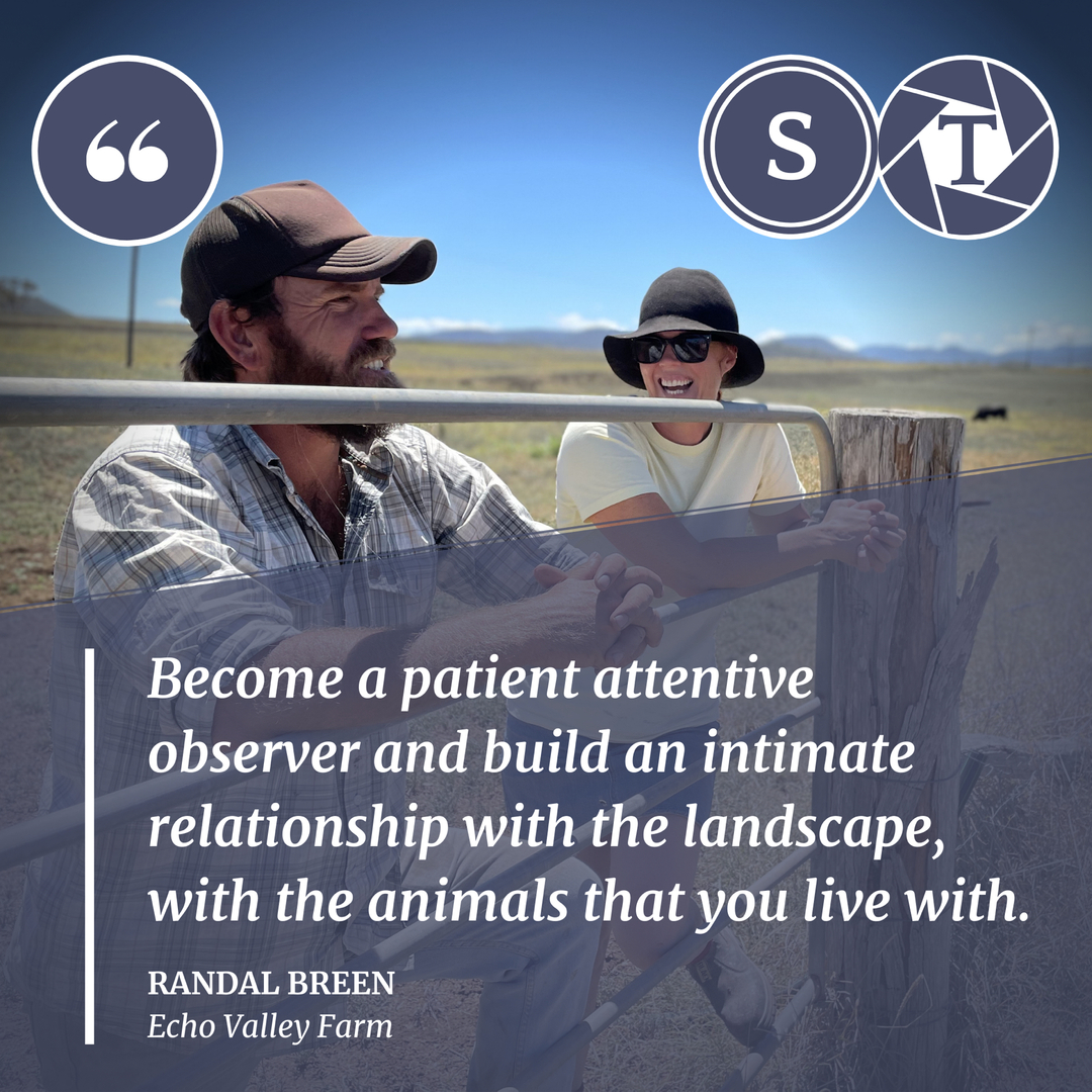 StoriesToldau's tweet photo. Randal and Juanita Breen left city life to start a farm 7 years ago - their mission to put the land and animals first.

Now Echo Valley is feeding 100 families a month and helping save the planet along the way.

Catch their inspiring story this Friday. https://t.co/pucE86xLoy