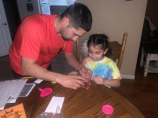 LoudonSchool's tweet image. LES families are playing BINGU (our version of BINGO) this week. We love all of the pictures we’re seeing of families learning &amp;amp; playing together at home. #parentsrock  #learningstartsathome 

Being 
Involved 
Never 
Goes 
Unnoticed