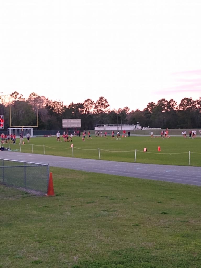 Girl power tonight at Taylor......JV and Varsity Softball taking on Umatilla and our first home Flag Football game against NSB! Let's Go Wildcats! ❤️🏈🤍🥎💙🐾 #TMHS_Heartbeat #GirlSports #SunsetsoverFields  <a href="/TMHSWildcats/">Taylor Middle-High</a> <a href="/athletics_high/">Taylor High Athletics</a> <a href="/LLaMondie/">Laurie LaMondie</a> <a href="/12kgibbons/">Mrs. Gibbons</a>