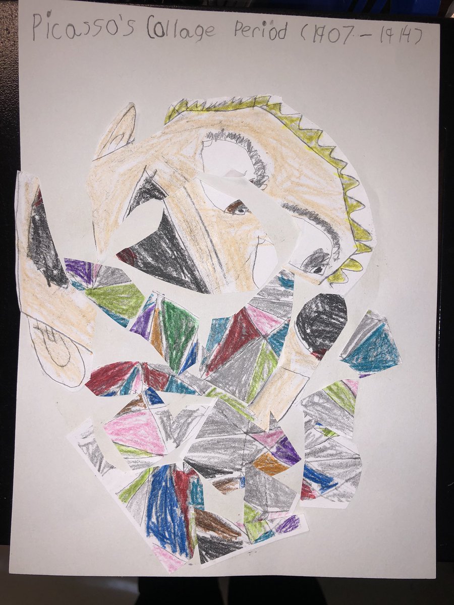 Doing a self portrait each week as we learn about the stages of Picasso’s work! <a href="/CobbAlp/">Cobb ALP</a> <a href="/keheleycomets/">Keheley Comets</a> #2ndgrade #lovetothinkhere