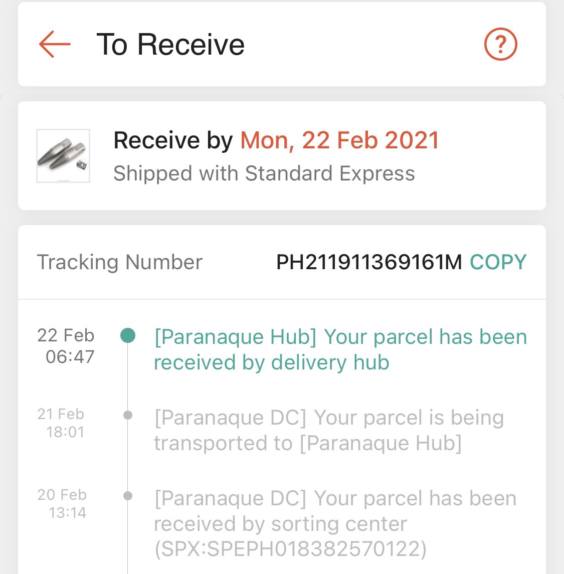 Tracking spx SINGAPORE PACKAGE