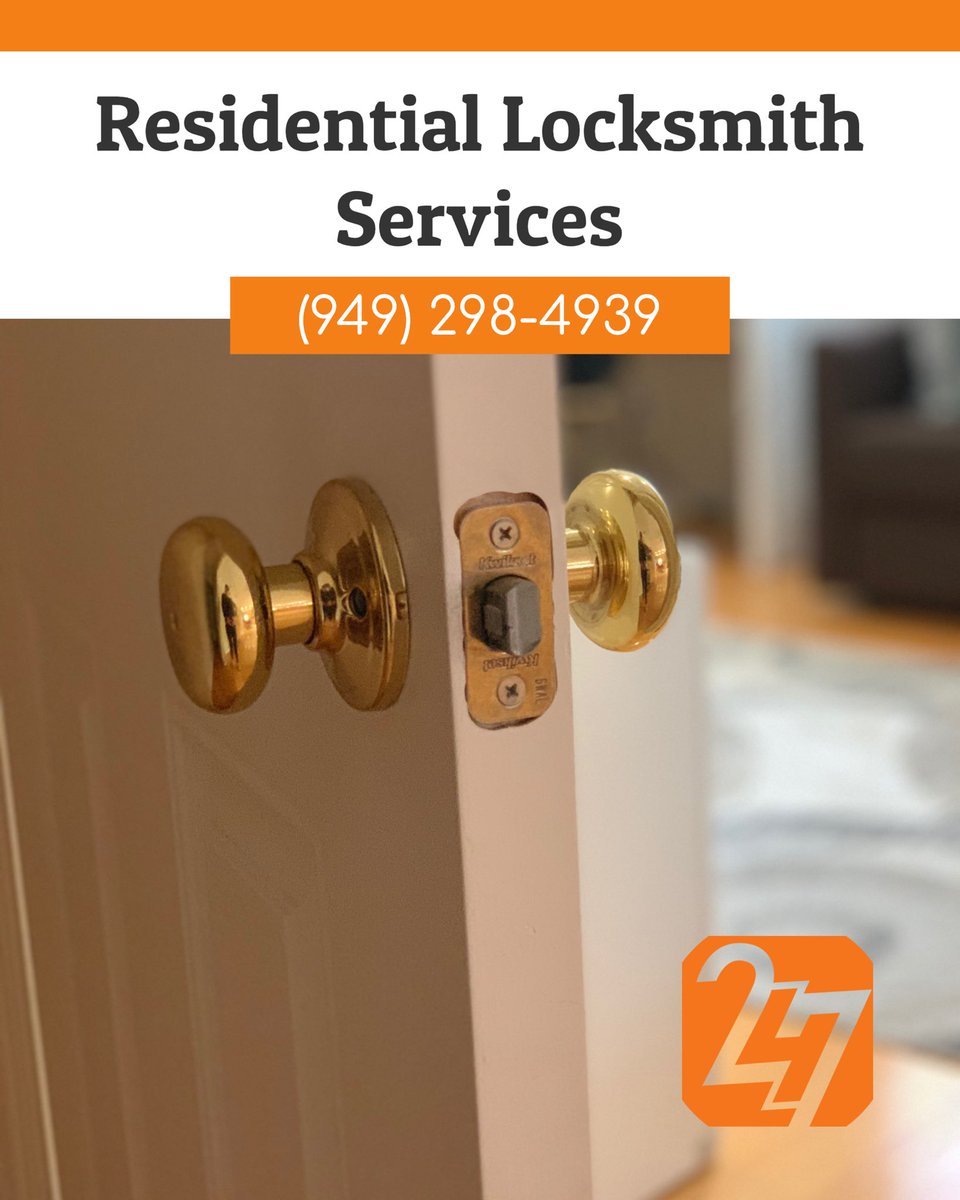 247LockProLock1's tweet image. Call us for all your residential locksmith and security needs!!

(949) 298-4939

247lockpro.com/residential/

#locksmith #locksmithservice #locksmithnearme #residentiallocksmith #oclocksmith #orangecounty #orangecountylocksmiths #247lockpro #mobilelocksmith #localbusiness