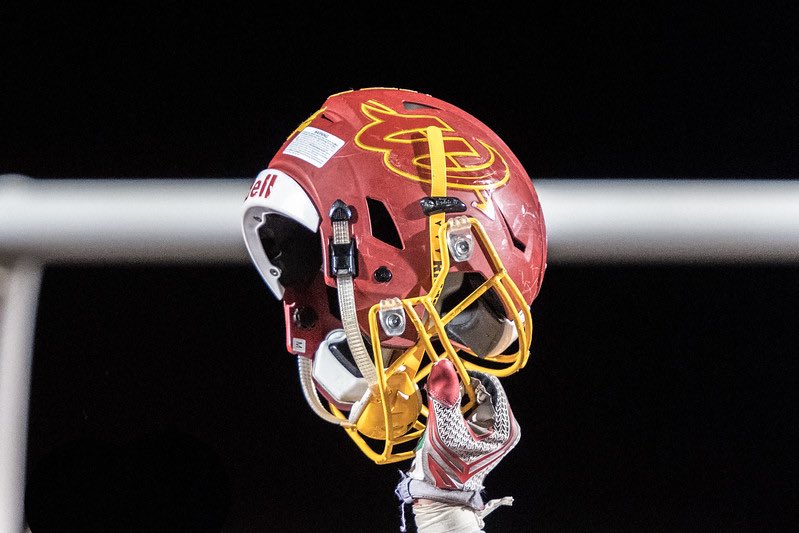 Looks like there will be a football season! Handed out helmets today!