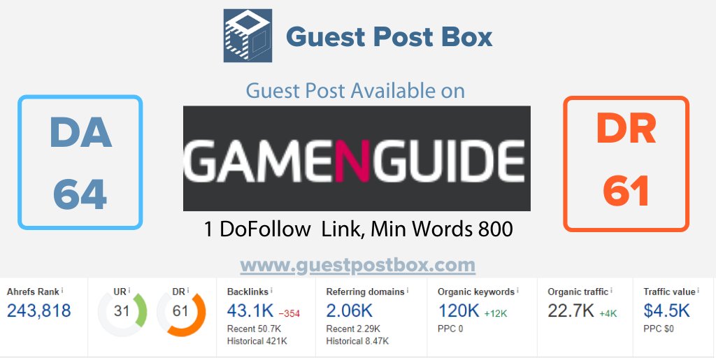 Guest Posting Service & Guest Blogging Service tweet media