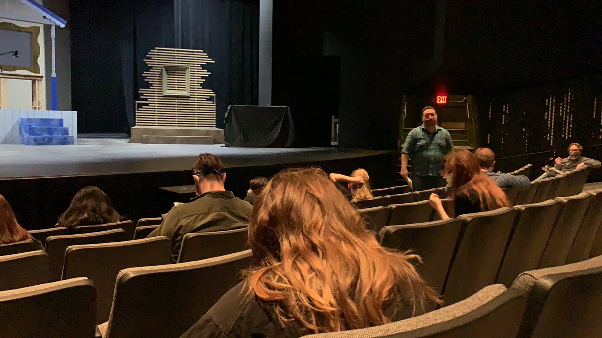 Fun Home is in tech week and receiving notes from Prof/Dir. Ryan Kathman! 

Make sure to reserve your ticket:
nebrwesleyan.edu/theatre/curren…