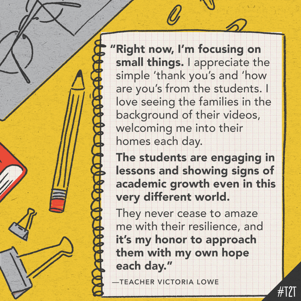 teacher2teacher's tweet image. What&apos;s one way your Ss have reminded you of your &quot;why&quot; this school year? #DistanceLearning #COVIDteaching #BeTheOne (Inspiration via T @vlowe144)
