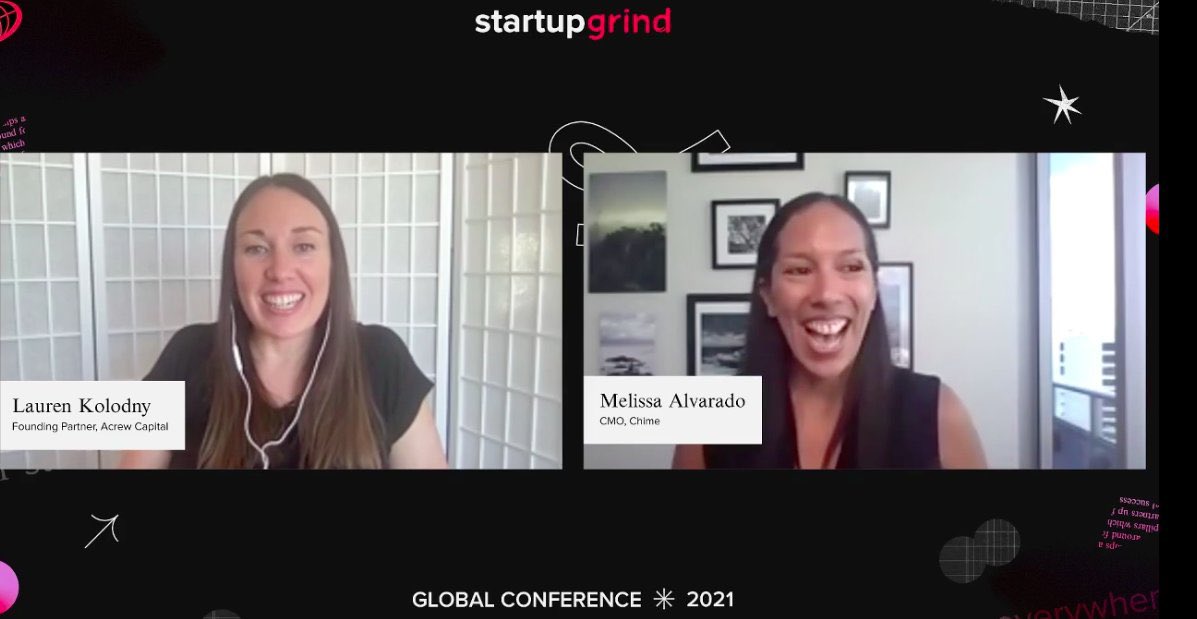 Favorite part of <a href="/StartupGrind/">Startup Grind</a> chat with CMO of <a href="/Chime/">Chime</a> Melissa Alvarado today: she was disheartened early in her career when she realized that traditional financial institutions have business models that rely on consumers living beyond their means.