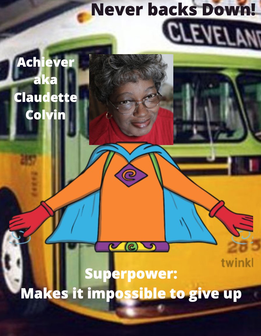 RileyD_NTHC's tweet photo. Let's celebrate our heroes like Claudette Colvin, who never gave up on anything! #BlackHistoryMonth2021 @Bence_EDU @DigitalZruiz #NTHCVoice #NoCryingInPBL @NewTechCoppell https://t.co/27HXXhEbfF