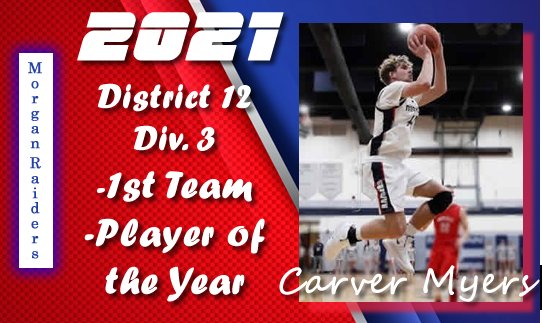 CoachBelle's tweet photo. Congratulations to @Carver_Myers for being named district 12 player of the year and 1st team all district. https://t.co/rD8750H1fN