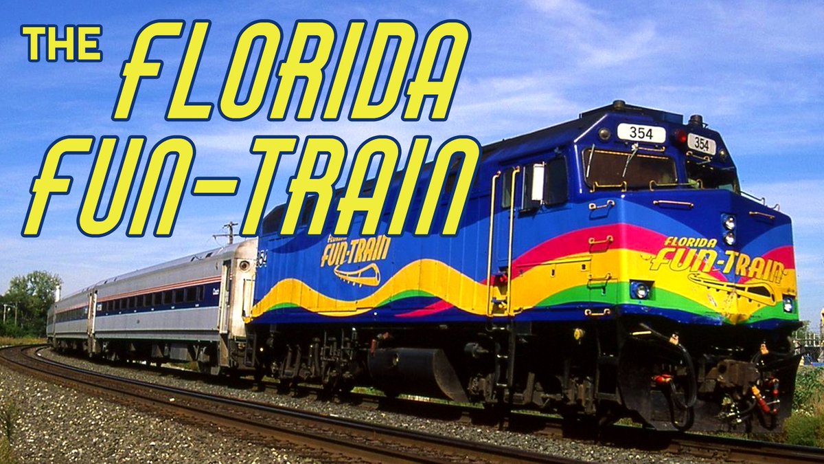 In the late '90s everything in Florida was aiming to be an attraction, from the theme parks and the beaches, to the train you'd take to travel between the two. This is the story of the failed Florida Fun-Train. youtu.be/L--zRD5dwts
