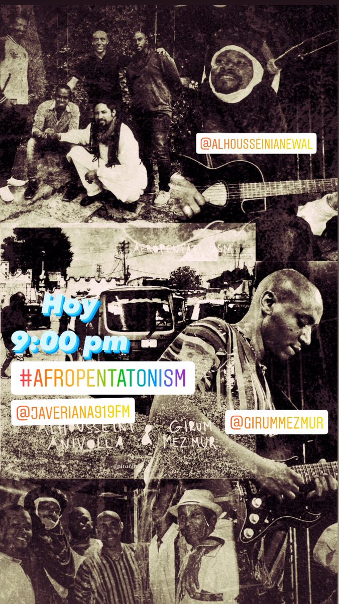 Con el álbum #Afropentatonism finalizamos el ciclo dedicado al #Ethiojazz un trabajo de 2020 realizado por <a href="/altani_anewal/">Alhousseini Anivolla</a> y <a href="/gmezmur/">Girum Mezmur</a> 9:00 pm por <a href="/Javeriana919fm/">Javeriana Estéreo Bogotá</a> #RadioUniversitaria #RadioCultural