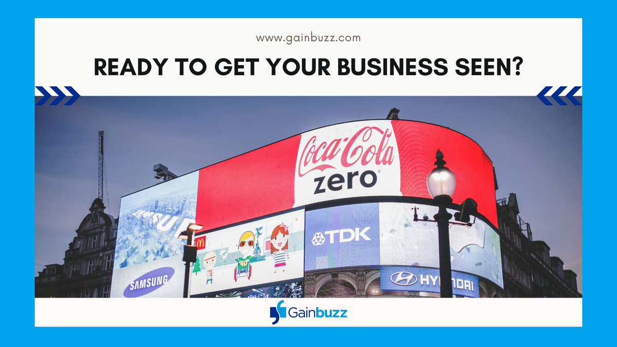 gainbuzz's tweet photo. Search, find and book advertising on digital screens or paper posters near you and let your community know you're open for business.

Visit 👉 https://t.co/Vd0YVMPsT0 now.

#advertisingmadeeasy #outdooradvertising #advertiseinlosangeles #mediaplanning #mediabuying https://t.co/LATd6SxKpO