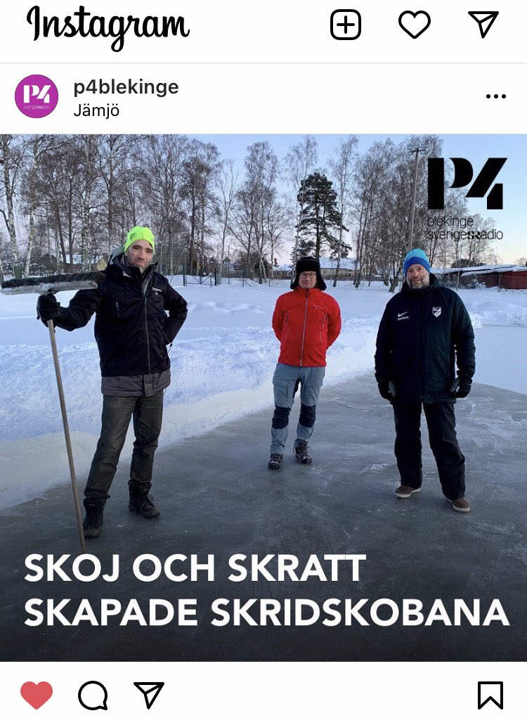 Härlig läsning hos <a href="/P4Blekinge/">P4 Blekinge</a> Riktiga eldsjälar i Jämjö som vill att alka skall få röra på sig och ha kul!Macke Liljegren, Patrik Magnusson och Marcus Gadd! <a href="/jamjogoif/">Jamjogoif</a>