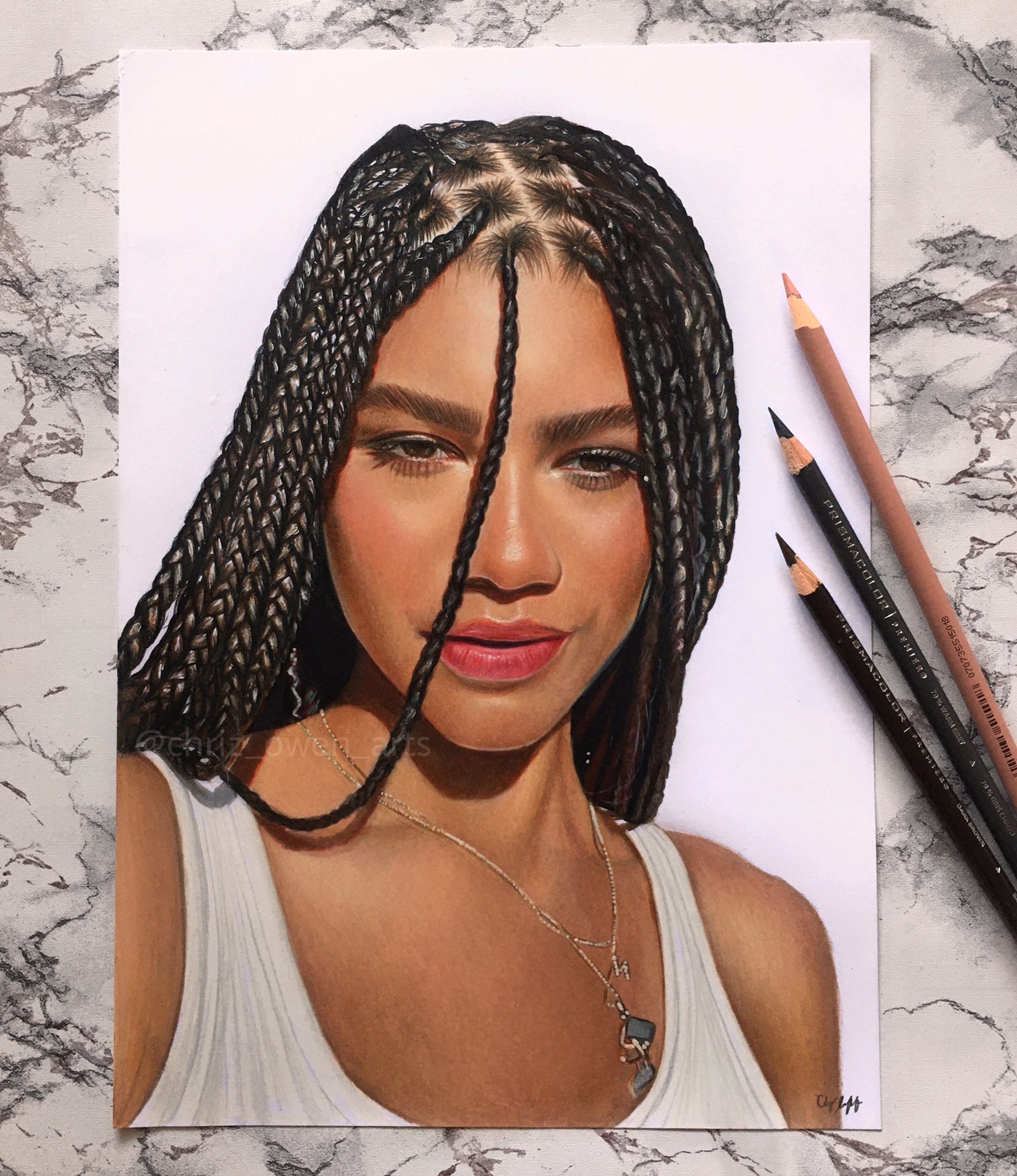 Zendaya Drawing Amazing  Drawing Skill