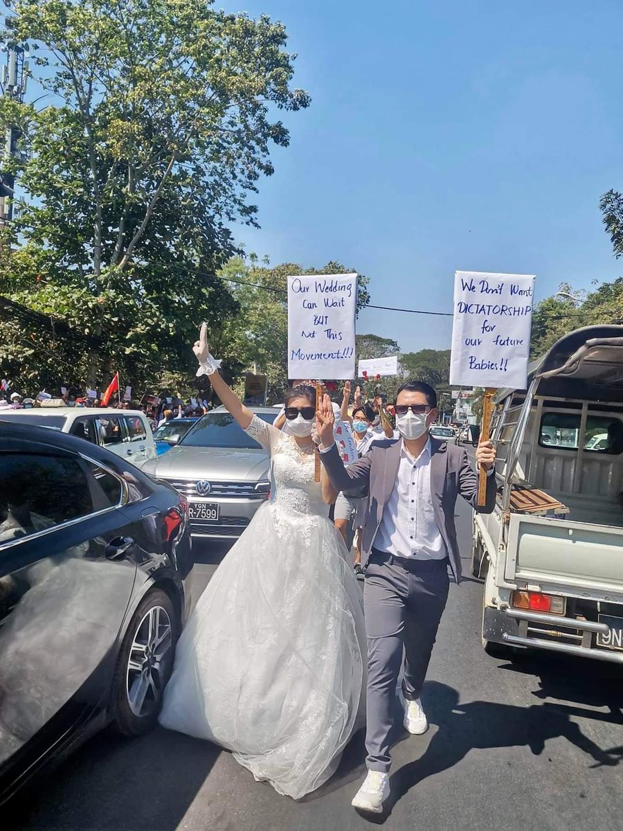Favorite picture for today 

#HearTheVoiceofMyanmar
#RespectOurVote
#Save_Myanmar
#Save_Burma
#Reject_the_Military
#We_need_democracy
#Help_us_and_support_our_Leader #Aung_San_Suu_Kyi_government
#Unity_is_our_strength
#Civil_Disobedience 
#reject_Myanmar_Military_coup