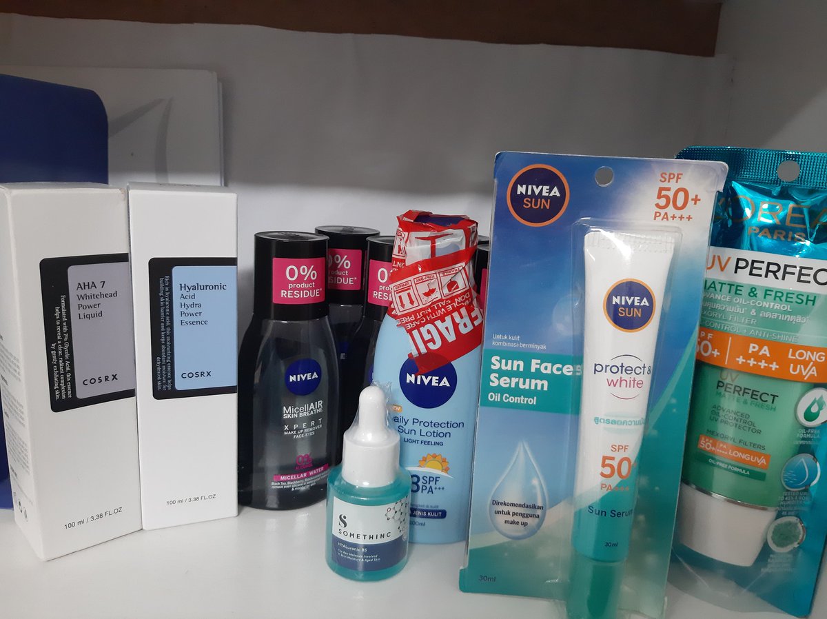 JUALAN_AUTOBASE's tweet photo. Jb ANGKUT JUSEYOOO 🥺🥺
Micellar water 18k
Sun lotion 19k
Nivea Sun Serum SPF50 35K
Somethinc hyaluronic b5 105k
Cosrx aha 7 135k
Cosrx hyaluronic acid hydra power essence 155k
Loreal Uv Perfect Matte &amp; Fresh 45k
All new dan bisa oren ya. https://t.co/kYtLr6x9XH