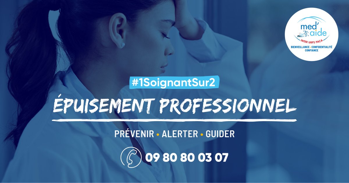 urps_ml_paca's tweet photo. 🆘👩⚕️#1SoignantSur2 👨⚕️🆘
Le Dr #Tuffery vous raconte les raisons et les difficultés de l'entraide confraternelle.
"Les médecins ont tendance à minimiser leurs propres maux et sont dans le déni"
𝙄𝙇 𝙀𝙎𝙏 𝙐𝙍𝙂𝙀𝙉𝙏 𝘿 '𝙀𝙉 𝙋𝘼𝙍𝙇𝙀𝙍 ! #MedAide
👉https://t.co/HgyVwge6lS https://t.co/I91g47gC5V