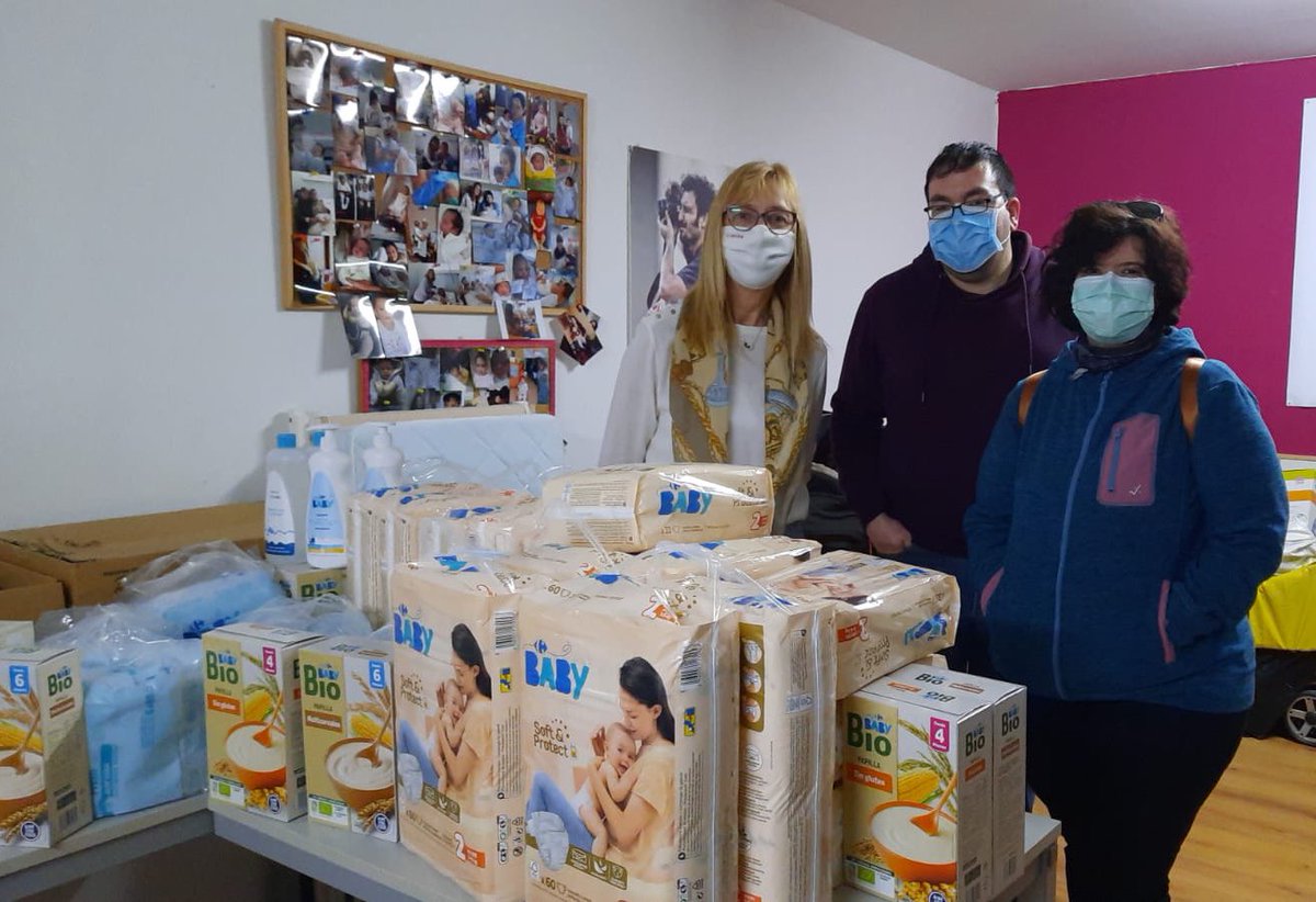 Gracias de corazón a <a href="/DespojadoZ/">Hermandad de Cristo Despojado.Zaragoza</a> por su donación. Pañales, cereales y productos de higiene que nos ayudan con el cuidado de los bebés.