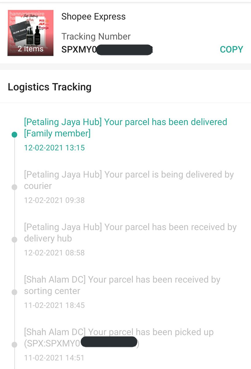 Tracking shopee expres