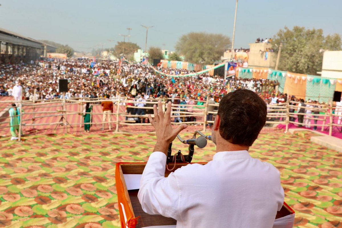 #RahulGandhi ji was presented a “Hal” at the Kisan Mahapanchayat in Pilibanga, Hanumangarh by Rajasthan Pradesh Congress as he came to the state to stand with the farmers in their struggle..