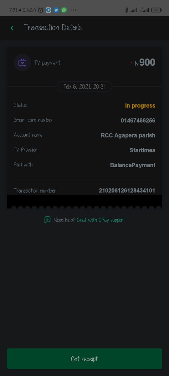 RealAlexBoston's tweet image. @OPay_NG This transaction has been pending since on 06/02/2021 help me can cel it