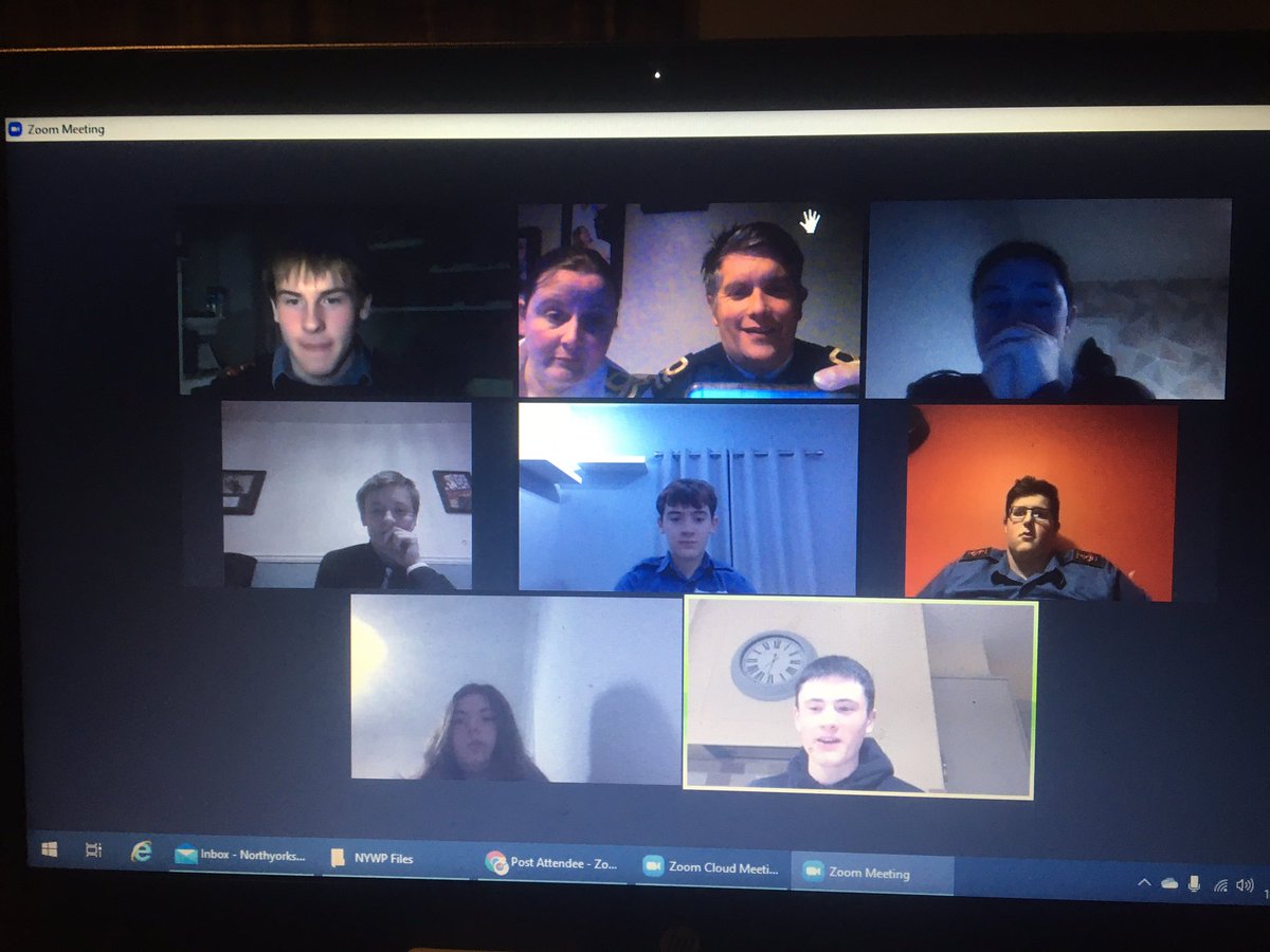 Another weeks training squared away, over 80 cadets and staff still staying positive as this continues to be the norm!! We’re so proud of the whole Team!!! #WhatWeDo #TeamBoro #TeamNEY #ZoomLife #CarryingOnCarryingOn <a href="/SeaCadetsUK/">Sea Cadets</a> <a href="/EasternArea_SCC/">Eastern Area Sea Cadets</a> <a href="/Captain_SCC/">Captain Sea Cadets</a>