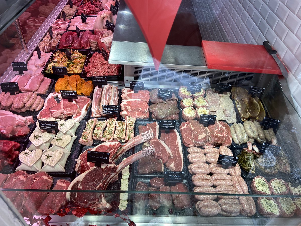 Fridays display ready for #valentines day #butcher #valentines #steak #meat