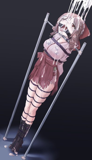 お題箱より、緊縛春風さん

春風が縛られて、限界まで口を開かされるような開口器を嵌められた状態で粘液をかけられてしまい口に入った粘液を気持ち悪そうな表情で吐き出しているシーンを
スカートが破れ太股に縄が食い込み、華奢であまり肉が付いていないにも関わらずボンレスハムのよう (一部略) 