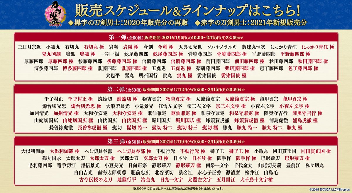 ファミマプリント 公式 刀剣乱舞 Online 刀剣男士 刀帳ブロマイド 刀剣男士 刀帳ブロマイド の販売は 2月15日23 59 まで とうらぶ T Co Gwtvbirlxh