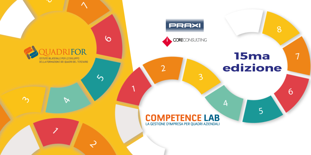praxiconsulting's tweet image. Al via la 15ma edizione di #CompetenceLAB, il percorso progettato da @Quadrifor1 in collaborazione con #PRAXI e #Coreconsulting. Candidature aperte fino al 18 febbraio 2021. Tutti i dettagli: ow.ly/1K5d50DyvAD