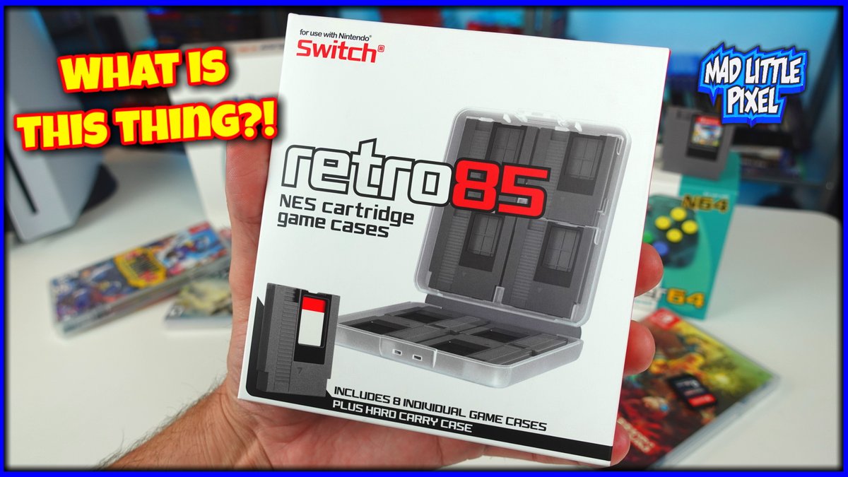The Retro 85 NES Cartridge Case for the Nintendo Switch! Check it out in my latest video here:
youtu.be/nqGJI1xKS-s
I think its kind of neat, but I have no use for it. So retweet and like and 1 person will win this tomorrow at 6pmish Pacific~