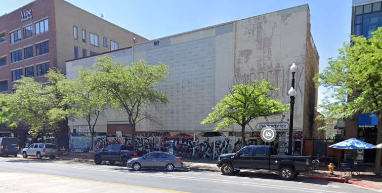 Next to the old Auerbach was The Paris, a millinery store (essentially hats). There was a massive interior rotunda with a domed art-glass skylight. It was eventually reclad and the current building is set for demolition: