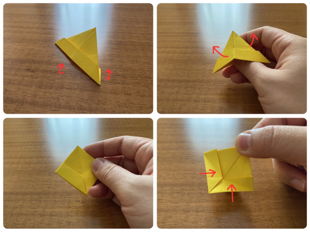 ベガ 創作イラストアカ メッセージボートの折り方 1 2サイズ 長方形 の折り紙1枚で簡単に作れます 一般的なボートの折り方だと裏地が出てツートンカラーになってしまうのですが裏が白くても表地の色だけ出るようにアレンジしました Sky星を紡ぐ