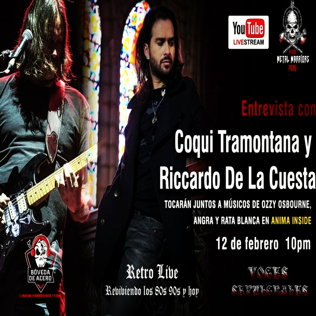 BovedadeAcero1's tweet photo. Este viernes... a las 22.00 horas de Lima... no te lo pierdas @AnimaInside en @BovedadeAcero1 de @metalwarriorspe
#escuchametal #coquitramontana #retrolive #vocessepulcrales https://t.co/WSNmY700qh