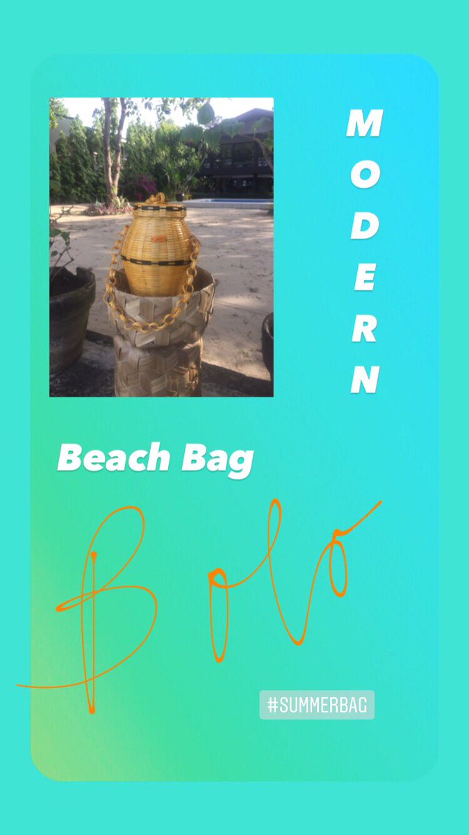 angelaAchavez's tweet photo. Modern bag for modern women. 💃🏻❤️ #bolobag #beachbag #springsummerbag #beachcrazyinfinite #sustainablebag #sustainablifestyle #sustainablefashion https://t.co/PeFCzPIG42