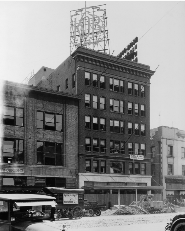 Keith O'Brien's, a department store, was actually originally located in the Auerbach building Auerbach moved to in the 1930s. Keith O'Brien's moved next door, and, why I do not know, completely reclad their historic building. It would later be reclad again in the 70s: