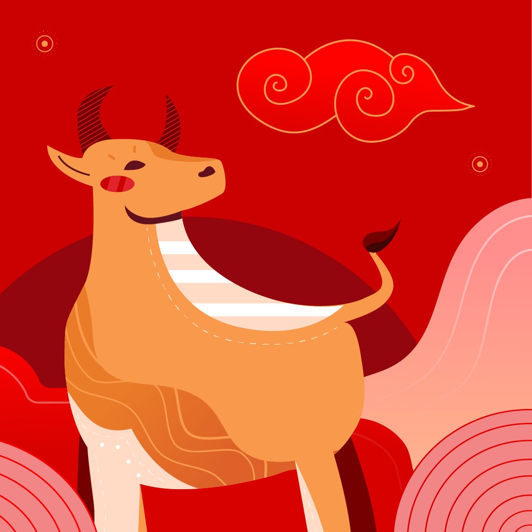 creativavideos's tweet photo. 𝐃𝐢𝐝 𝐲𝐨𝐮 𝐤𝐧𝐨𝐰 this time of year usually sees more human migration than any other time? Although that mightn't be possible right now, the ox signifies movement, which hopefully means better things to come.

Happy Lunar New Year 🎆

#lunarnewyear #yearoftheox https://t.co/eAzASiVOYl